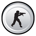 Strike, Badge, Counter Black icon