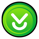 Decrease, descending, download, Down, Descend, Badge, fall LimeGreen icon