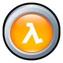 life, half, Badge Orange icon