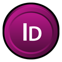 Badge, Cs, Indesign, adobe Purple icon