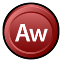 Authorware, Badge, adobe, Cs Brown icon