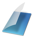 document, File, paper, vide, bleu Black icon