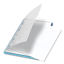 document, File, bleu, paper Black icon
