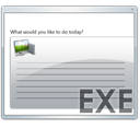 File, document, Exe, paper Silver icon