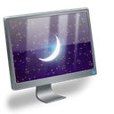 Computer, Sleeping Black icon