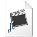 music, movie, video, File, And, paper, document, film WhiteSmoke icon