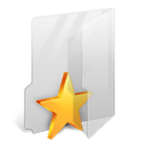 Folder, Favourite Black icon