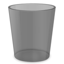 Empty, Bin, Blank, recycle Black icon