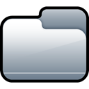 Closed, Folder, silver DarkGray icon