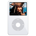 ipod, alternate, video, White Black icon