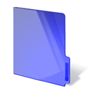 Folder, Dark, Closed, Blue Blue icon