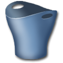 recycle bin, Empty, Trash, Blank Black icon