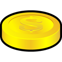 Money, coin, Cash, Currency Gold icon