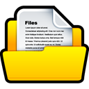 File, document, paper Gold icon