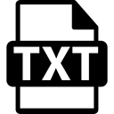 Txt, Text file, Txt Format, Txt Extension, Txt File Format, Txt File, interface Black icon