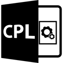 Cpl Extension, Cpl File Format, Cogwheels, Cpl Format, interface, Cpl, Cpl Variant, Cpl File Black icon