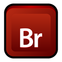 adobe, Cs, bridge Maroon icon