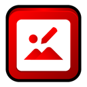 microsoft, manager, image, picture, office, photo, pic Red icon