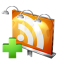 Add, plus, feed, billboard, subscribe, Rss Black icon