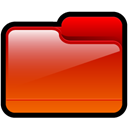 red, generic, Folder OrangeRed icon
