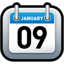 Schedule, date, Calendar, Blue Black icon