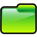 generic, Folder, green Black icon