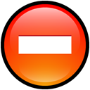 delete, button, Del, remove OrangeRed icon