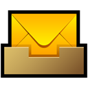 inbox, envelop, Message, Email, mail, Letter Black icon