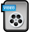 File, video, document, paper Black icon