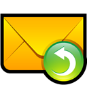 Message, mail, envelop, Response, reply, Letter, Email Gold icon