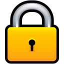 security, Lock, locked Orange icon