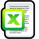 File, microsoft, document, Excel, paper Black icon