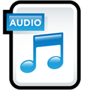 Audio, paper, File, document Black icon