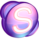 Skype, purple Indigo icon