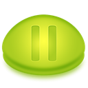 Pause YellowGreen icon