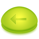 prev, previous, Backward, Left, Arrow, Back YellowGreen icon