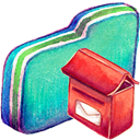 mail box MediumAquamarine icon