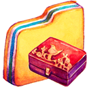 Personal, storage Khaki icon