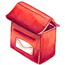 mail box Black icon
