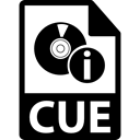 Cue File, Cue, Cue File Format, Cue Format, Cue Symbol, interface Black icon