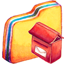 mail box Khaki icon