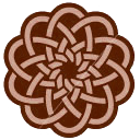 brownknot, Knot, knotting Maroon icon