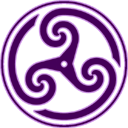 knotting, wheeled, Knot, purple, triskelion Indigo icon