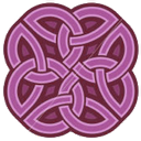 Knot, knotting, mauveknot PaleVioletRed icon