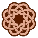 brownknot, Knot, knotting Maroon icon