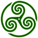 knotting, wheeled, green, Knot, triskelion DarkGreen icon