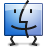 Finder, mac, Apple CornflowerBlue icon