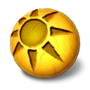 orbz, sun Black icon