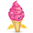 Ice cream Black icon