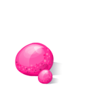 drop, pink Black icon